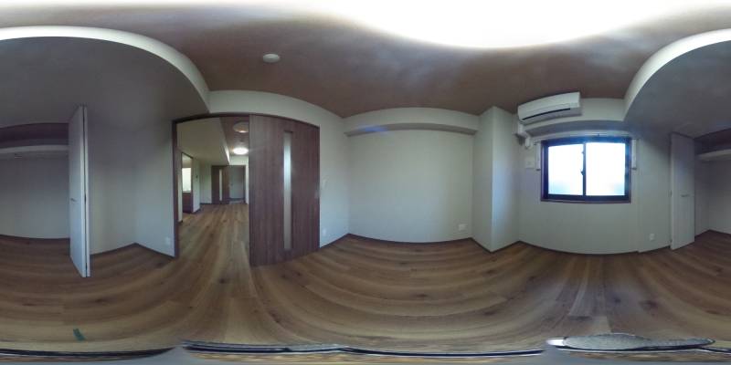 パノラマ画像寝室