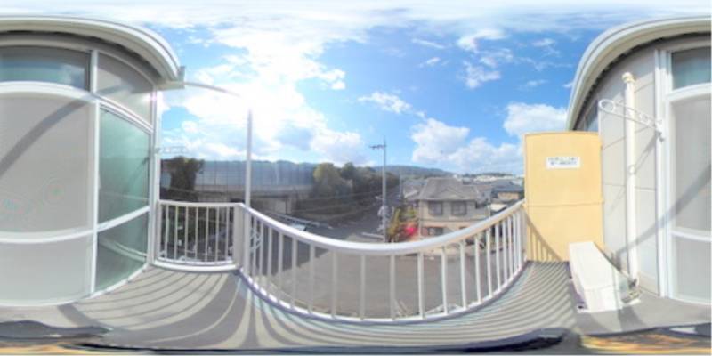 パノラマ画像バルコニー