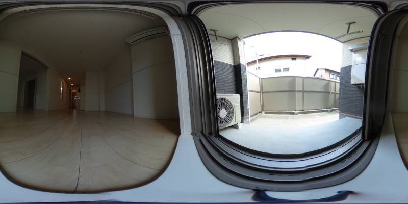 パノラマ画像バルコニー