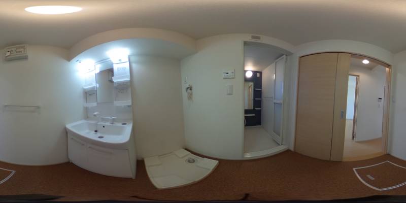 パノラマ画像洗面所