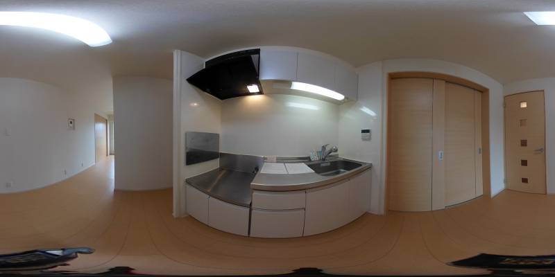 パノラマ画像キッチン
