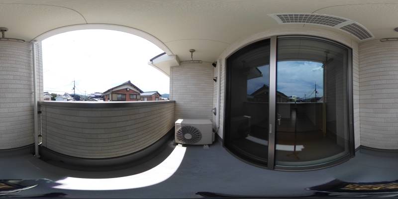 パノラマ画像バルコニー