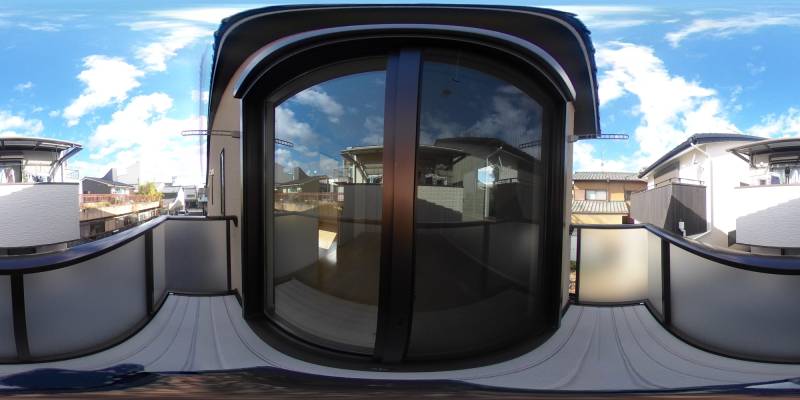 パノラマ画像バルコニー