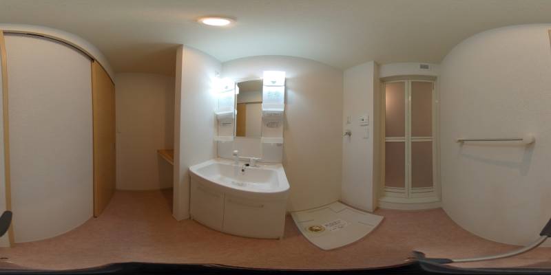 パノラマ画像洗面所