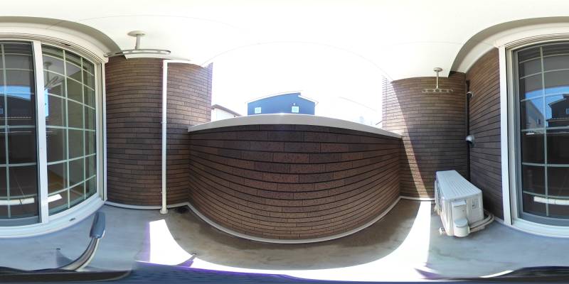 パノラマ画像バルコニー