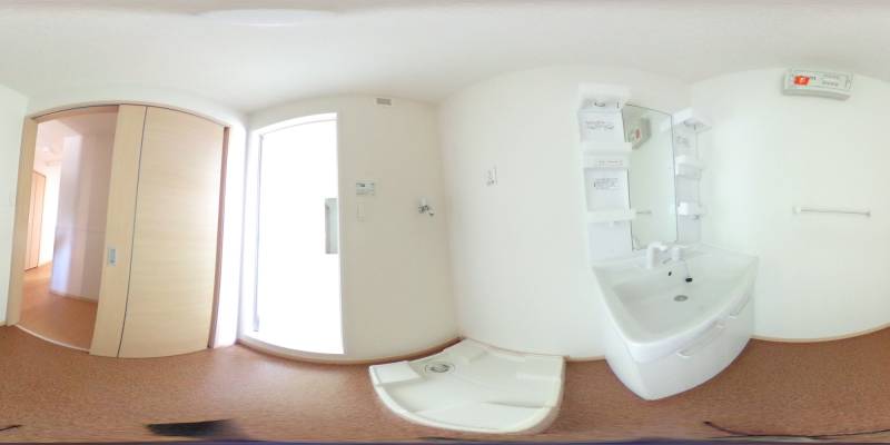 パノラマ画像洗面所