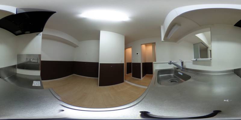 パノラマ画像キッチン