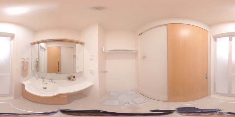 パノラマ画像洗面所