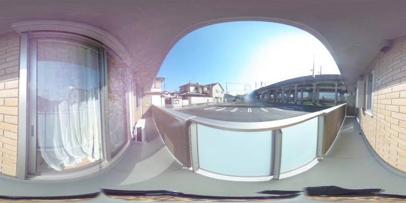 パノラマ画像バルコニー