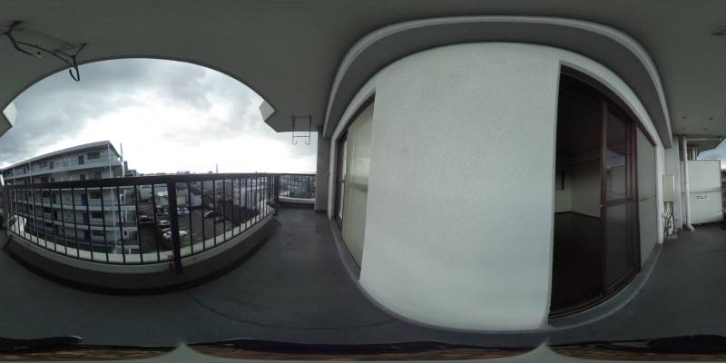 パノラマ画像バルコニー