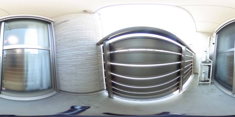 パノラマ画像バルコニー