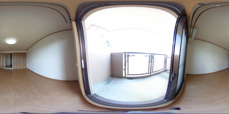 パノラマ画像バルコニー