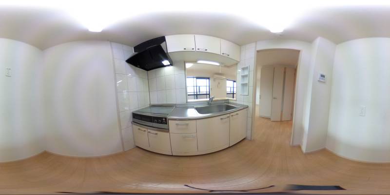 パノラマ画像キッチン