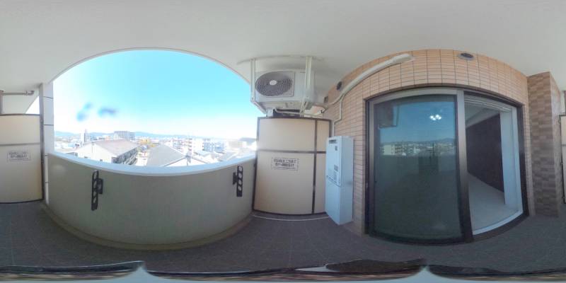 パノラマ画像バルコニー