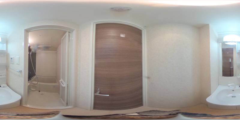 パノラマ画像洗面所