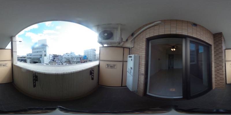 パノラマ画像バルコニー