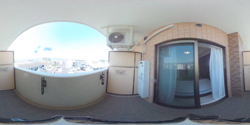 パノラマ画像バルコニー