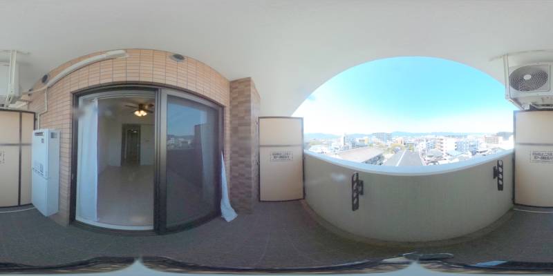 パノラマ画像バルコニー