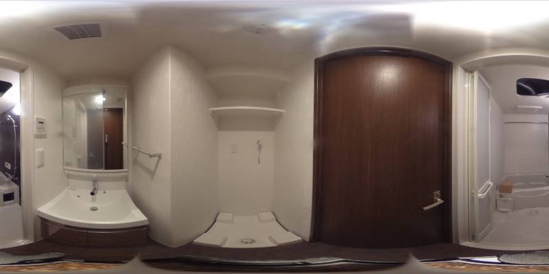 パノラマ画像洗面所