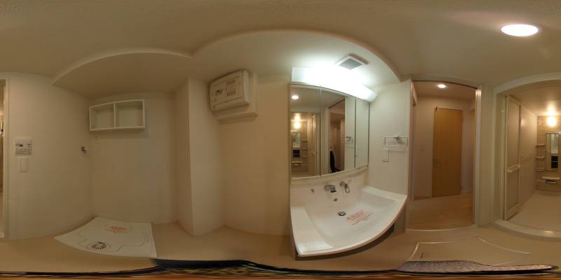 パノラマ画像洗面所