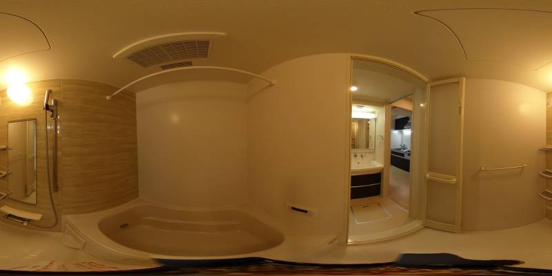 パノラマ画像バスルーム