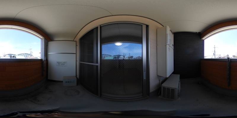 パノラマ画像バルコニー