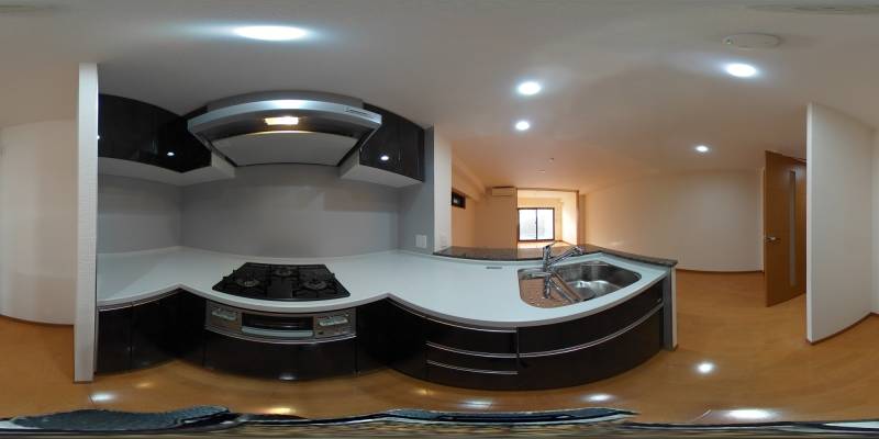 パノラマ画像キッチン