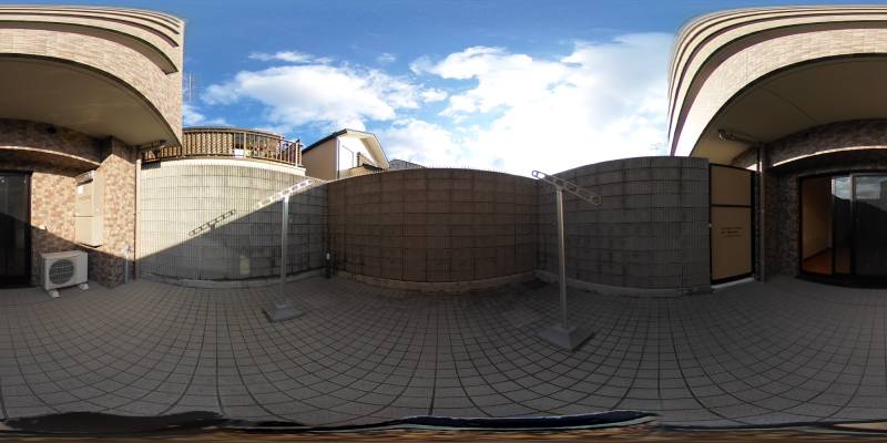 パノラマ画像バルコニー