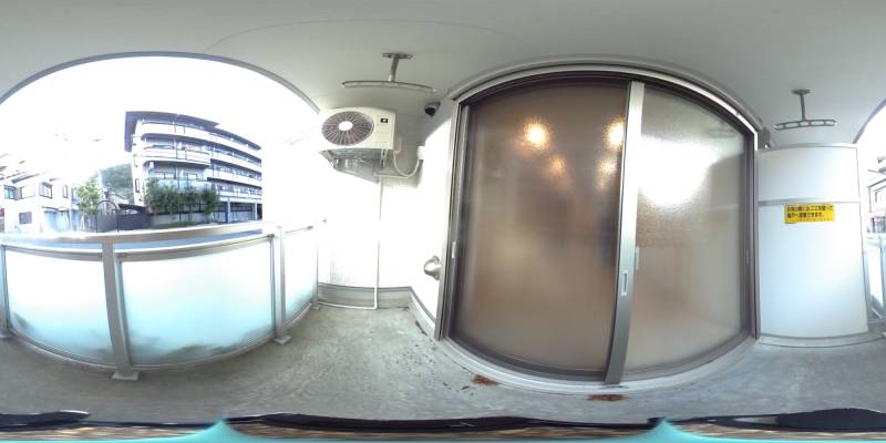 パノラマ画像バルコニー