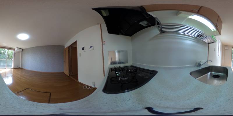 パノラマ画像キッチン