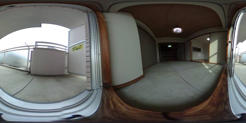 パノラマ画像バルコニー