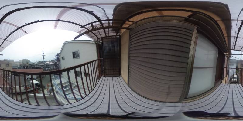 パノラマ画像バルコニー