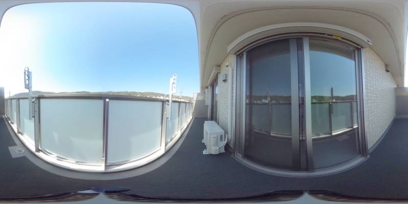 パノラマ画像バルコニー