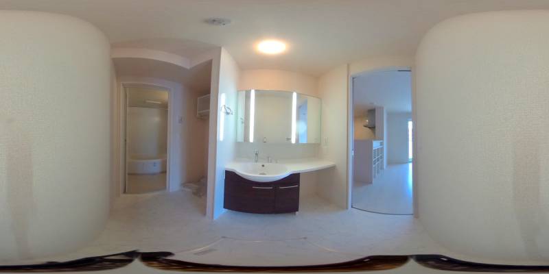 パノラマ画像洗面所