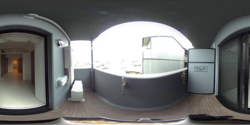 パノラマ画像バルコニー