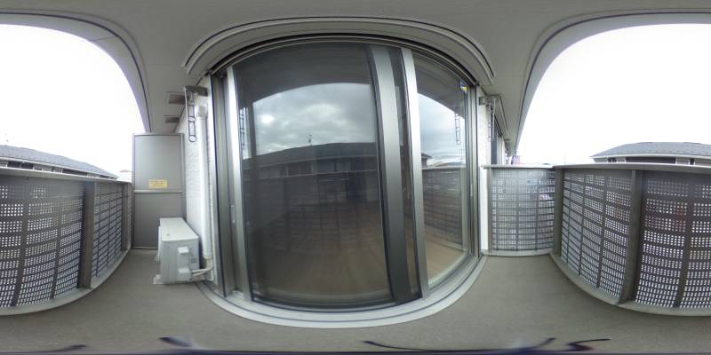 パノラマ画像バルコニー