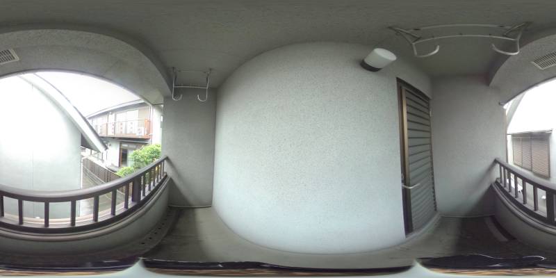 パノラマ画像バルコニー