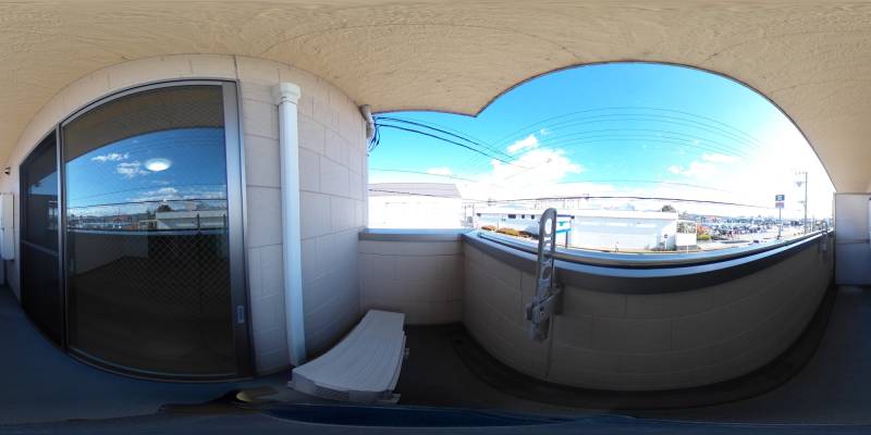 パノラマ画像バルコニー