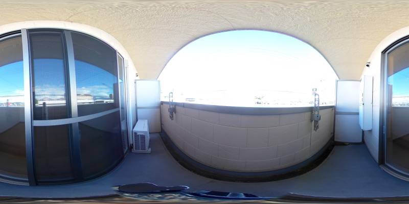 パノラマ画像バルコニー