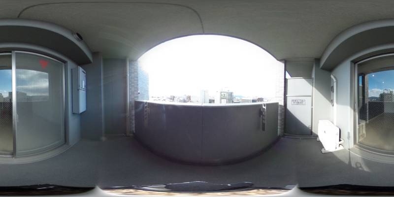 パノラマ画像バルコニー