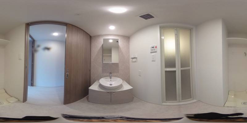 パノラマ画像洗面所