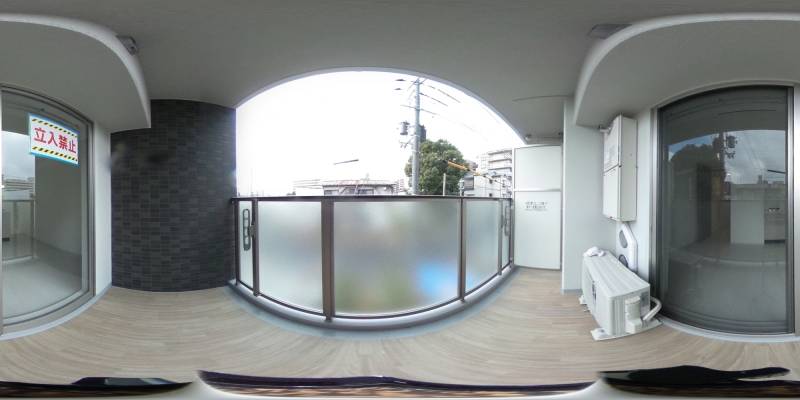 パノラマ画像バルコニー