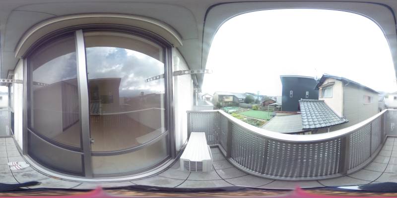 パノラマ画像バルコニー