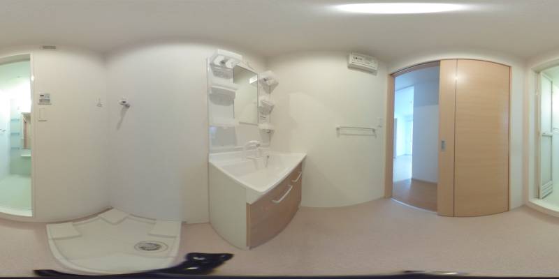 パノラマ画像洗面所