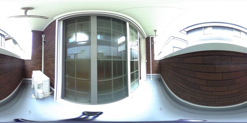 パノラマ画像バルコニー