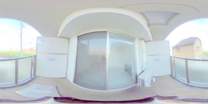 パノラマ画像バルコニー