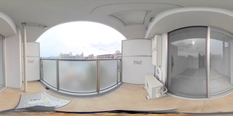 パノラマ画像バルコニー