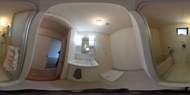 パノラマ画像バスルーム