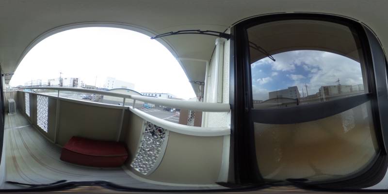 パノラマ画像バルコニー