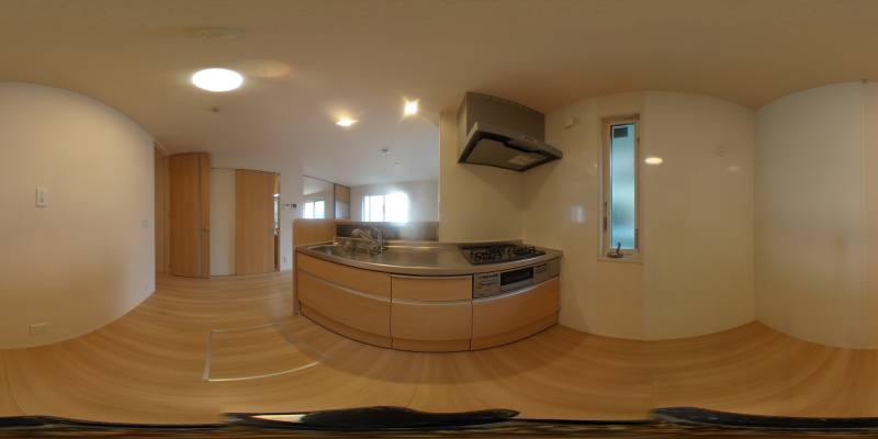 パノラマ画像キッチン